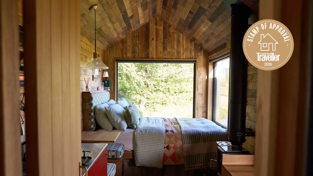I was the first in this Cotswolds cabin, complete with a sauna and outdoor sunken bath, and I left feeling completely restored